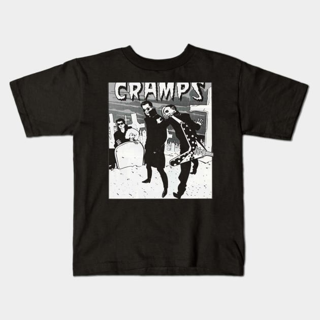 Tales From The cramps Kids T-Shirt by Motartefa Art